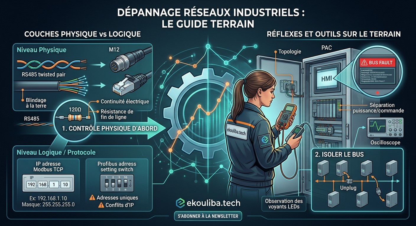 DEPANNAGE DES RESEAUX INDUSTRIELS : CE QUE TOUT TECHNICIEN DE MAINTENANCE DOIT MAITRISER
